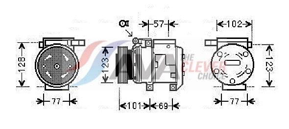 AVA CLEVER CHOICE KAAK146 Compressor, air conditioning