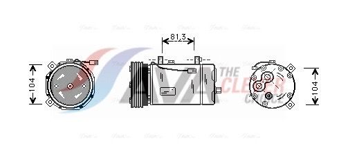 AVA CLEVER CHOICE FDAK267 Compressor, air conditioning
