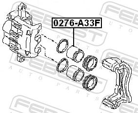 Piston, brake caliper-1