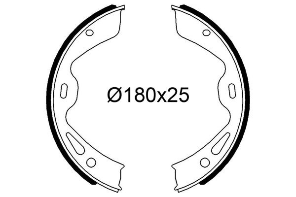 VALEO 564332 Brake shoe set