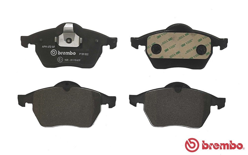 BREMBO P 59 022 Brake pad set, disc brake