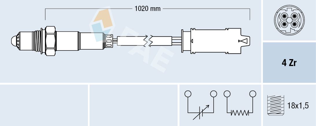 FAE 77238 Oxygen sensor