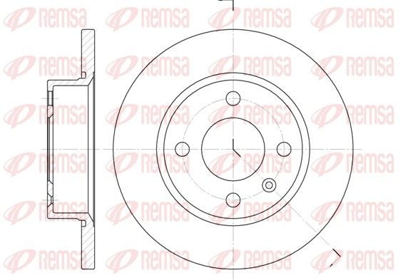 REMSA 6425.00 Brake disc