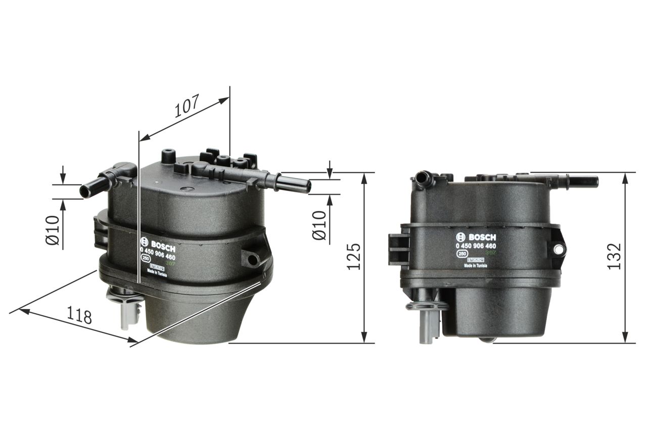 BOSCH 0 450 906 460 Fuel filter