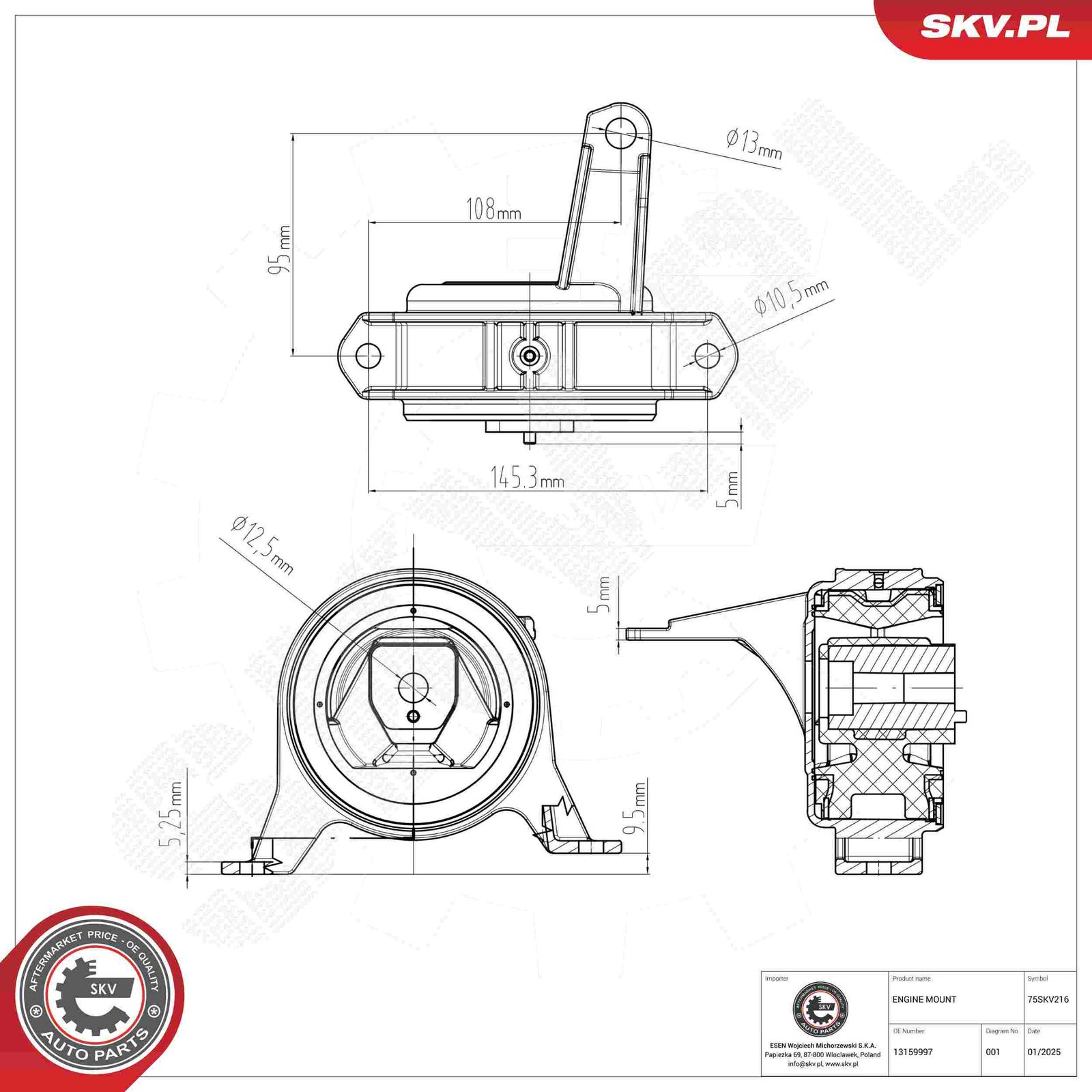 Mounting, engine-3