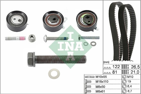 SCHAEFFLER INA 530 0484 10 Timing belt kit