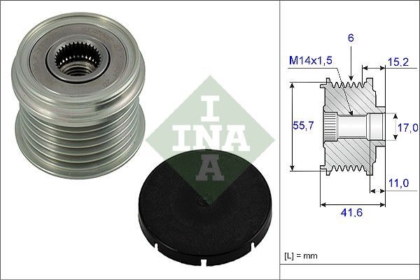 SCHAEFFLER INA 535 0024 10 Alternator freewheel clutch