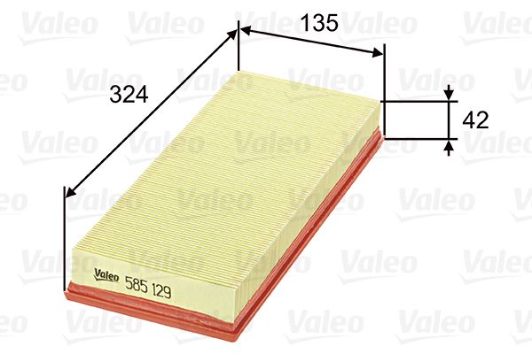 VALEO 585129 Oro filtras