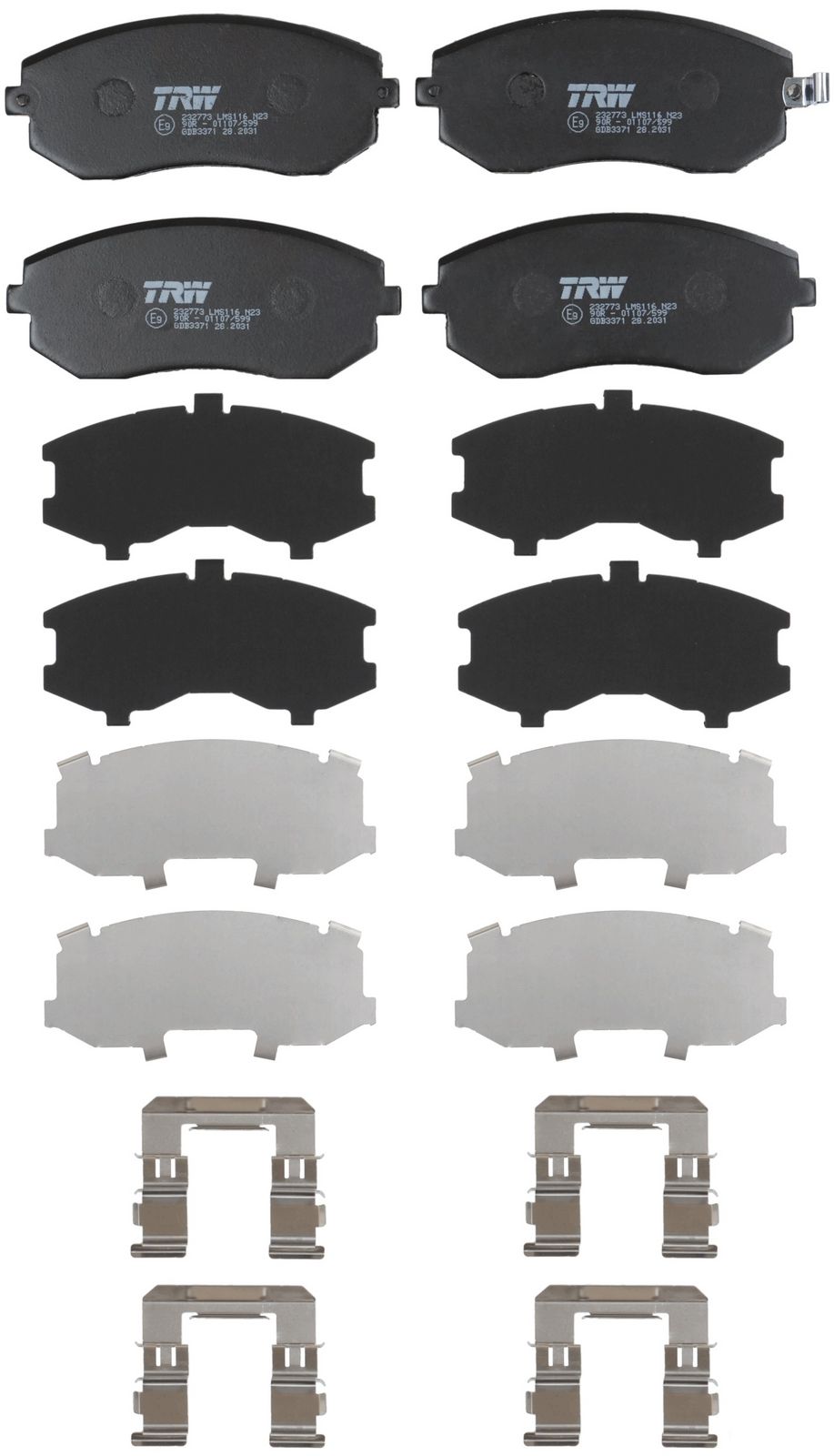 stabdžių trinkelių rinkinys, diskinis stabdys-1