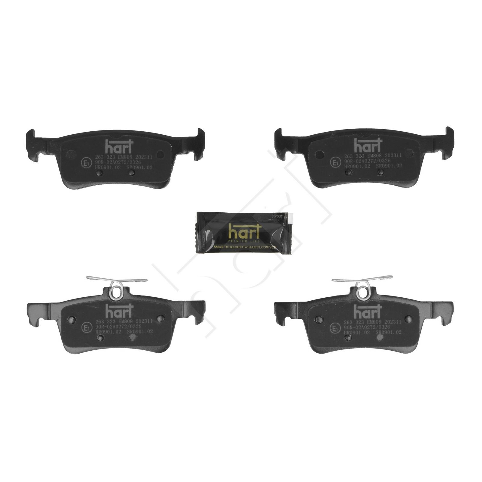 HART 263 323 Brake pad set, disc brake
