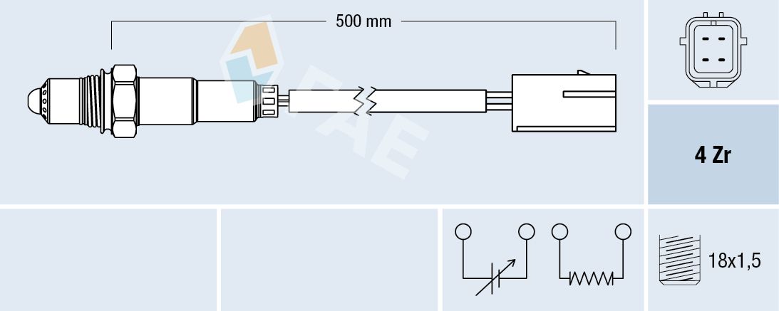 FAE 77255 Oxygen sensor