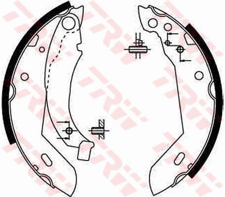TRW GS8158 Brake shoe set