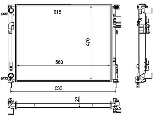 Radiator, engine cooling-4