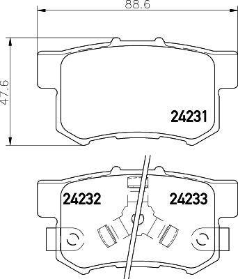 Brake Pad Set, disc brake-3