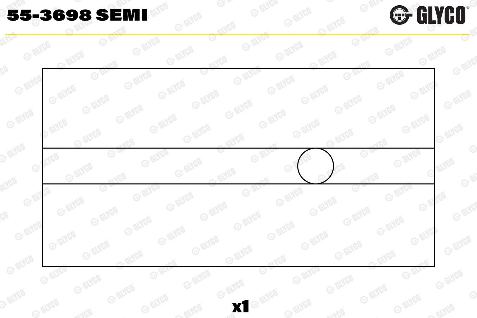 GLYCO 55-3698 SEMI Small end bushes, connecting rod
