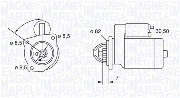 MAGNETI MARELLI 063523626010 Starter