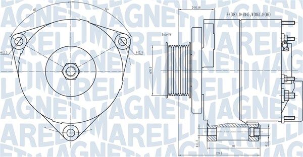 MAGNETI MARELLI 063731593010 Alternator