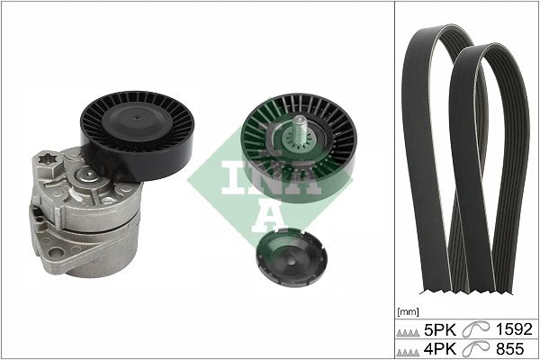 SCHAEFFLER INA 529 0439 10 V-ribbed belt set