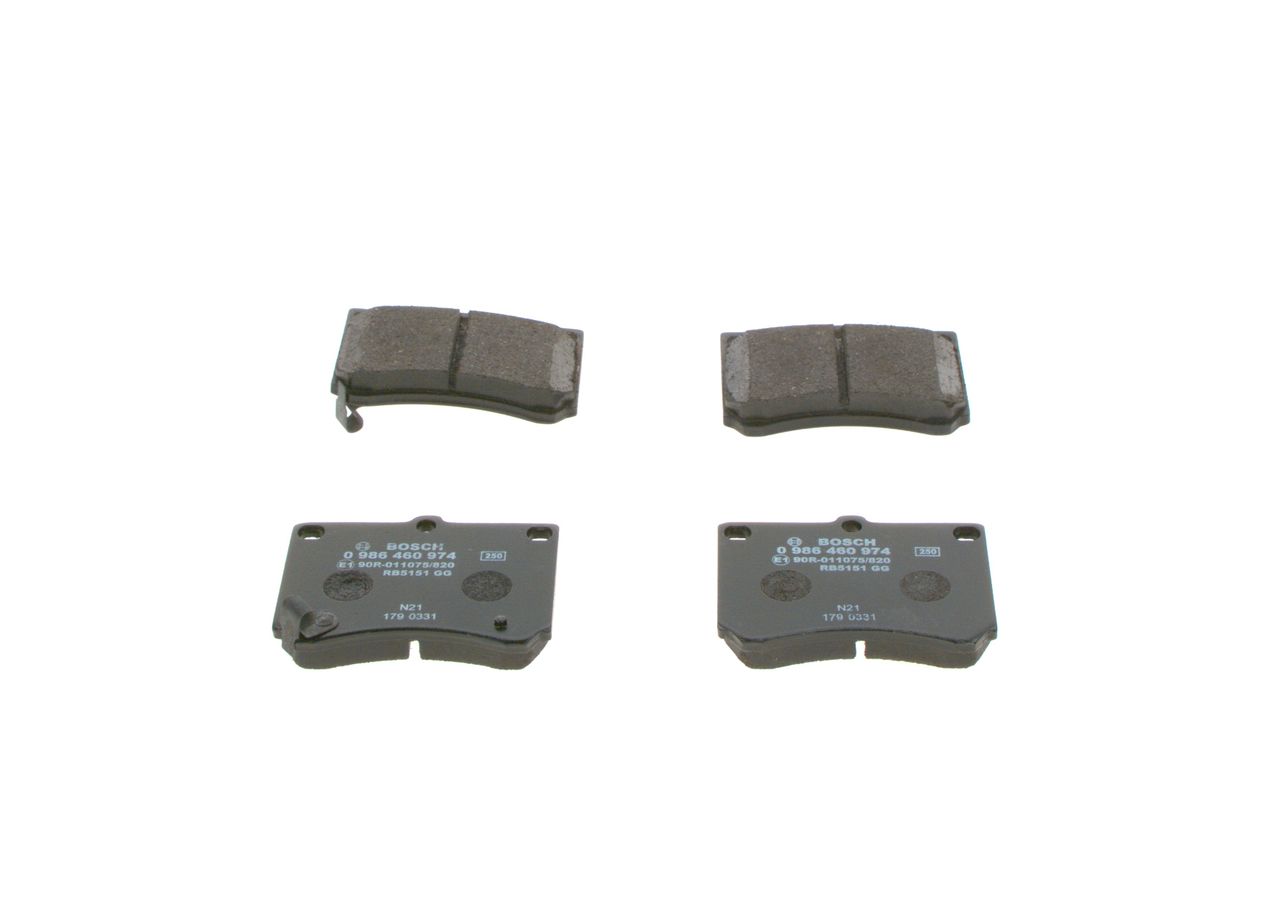 BOSCH 0 986 460 974 Brake pad set, disc brake