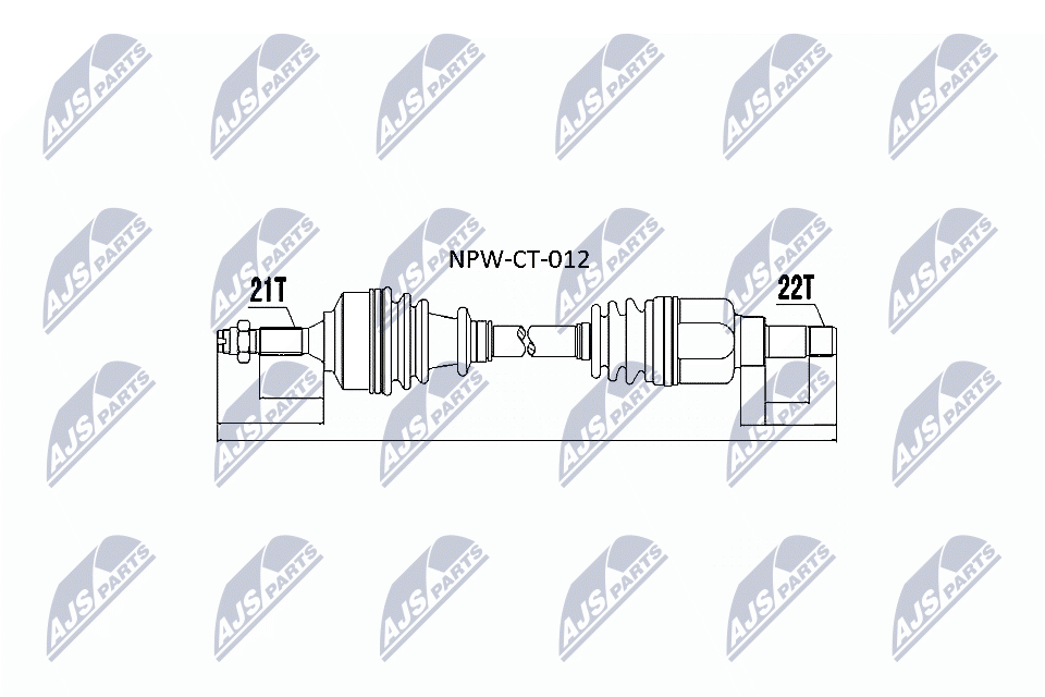 NTY NPW-CT-012 Drive shaft
