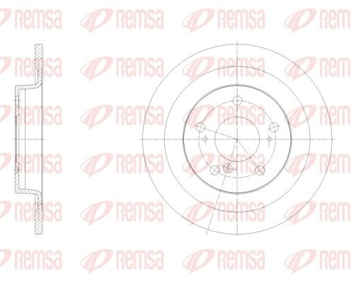 REMSA 62100.00 Brake disc