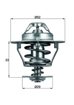 MAHLE TX 77 88D Thermostat, coolant