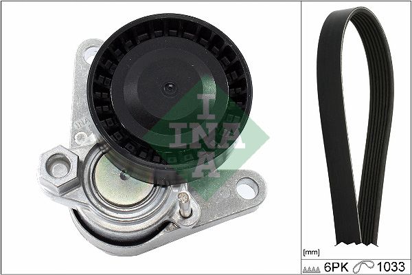 SCHAEFFLER INA 529 0367 10 V-ribbed belt set