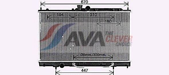 AVA CLEVER CHOICE MT2214 Radiator, engine cooling