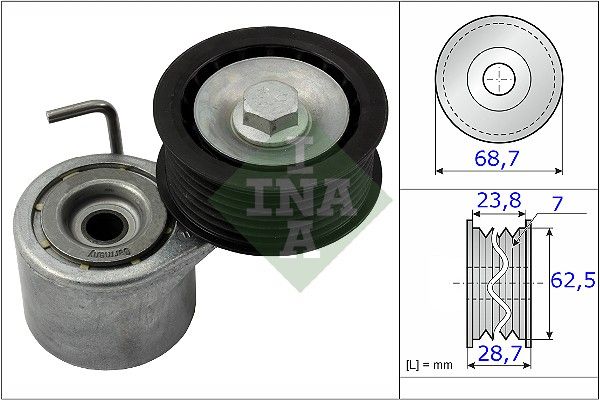 Belt Tensioner, V-ribbed belt