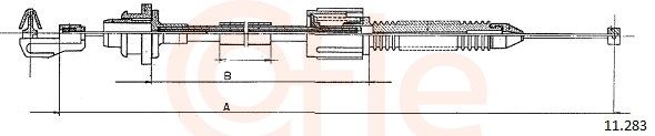 COFLE 11.0283 Accelerator cable