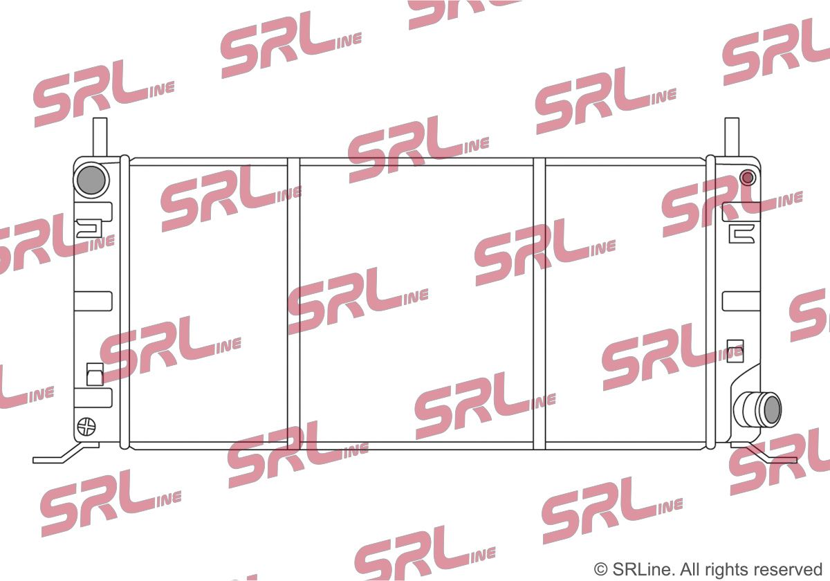 SRLINE 320408-5 Radiator, engine cooling