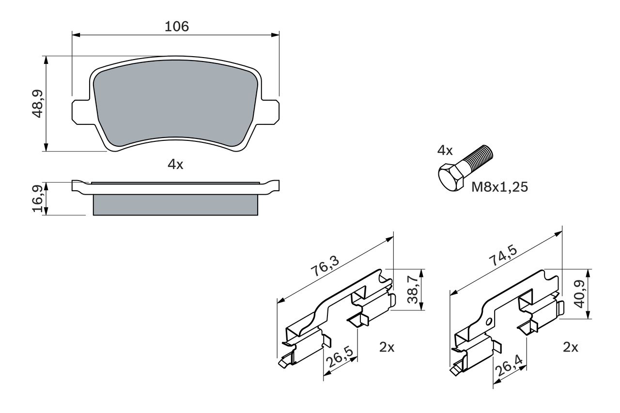 Brake Pad Set, disc brake-5