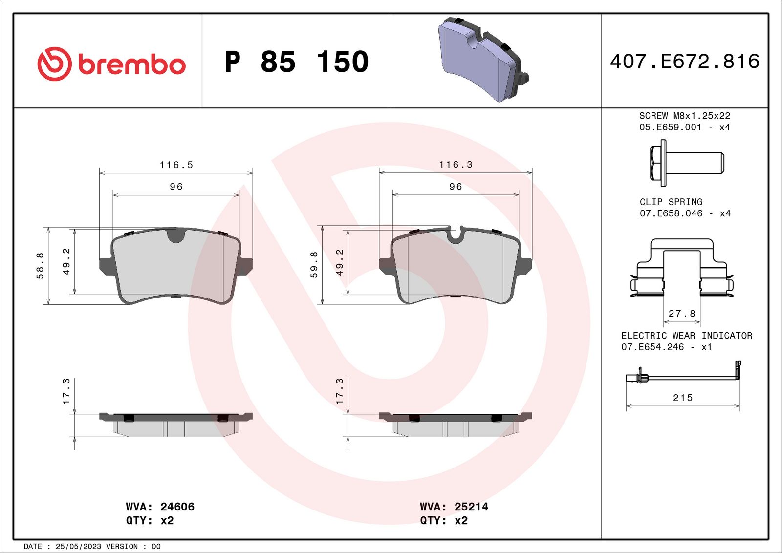 Brake Pad Set, disc brake-1