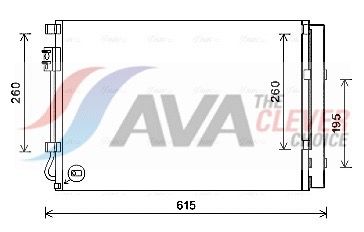 AVA CLEVER CHOICE KAA5280D Condenser, air conditioning