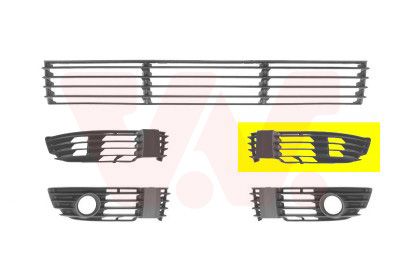 VAN WEZEL 5837591 Ventilation grille, bumper