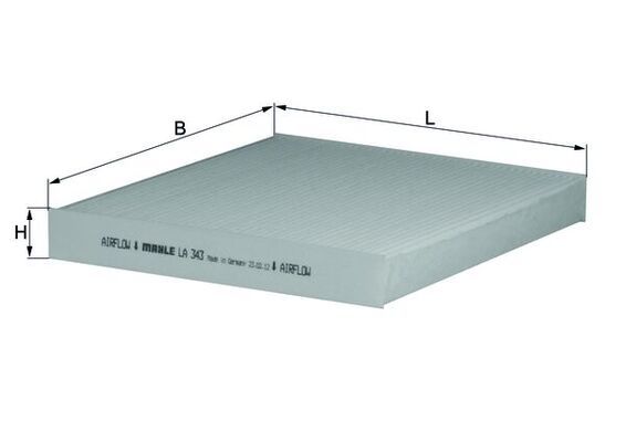 KNECHT LA 343 Filtras, salono oras