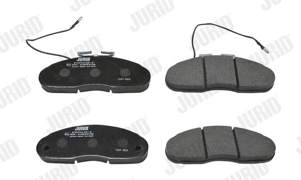 JURID 572374J Stabdžių trinkelių rinkinys, diskinis stabdys