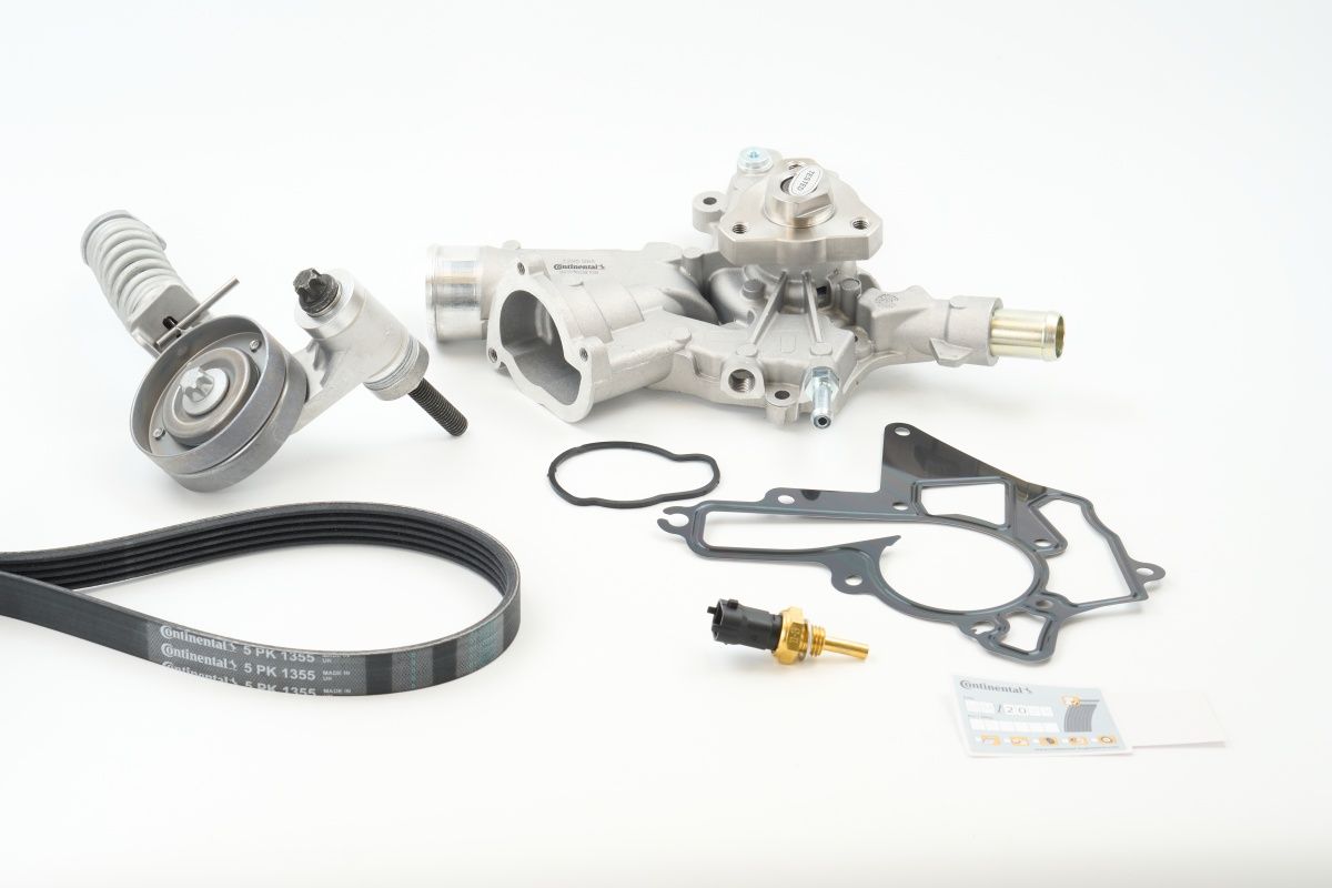 Water Pump + V-ribbed Belt Kit