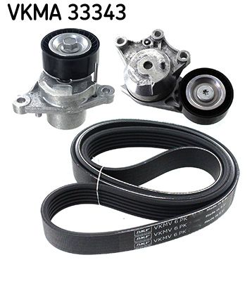 SKF VERTEVO VKMA 33343 V-ribbed belt set