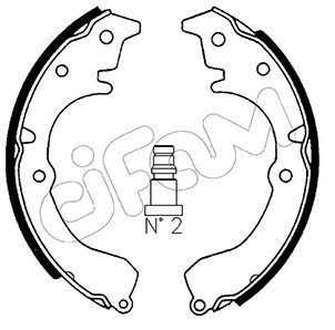 CIFAM 153-424 Brake shoe set