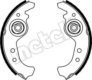METELLI 53-0063 Brake shoe set