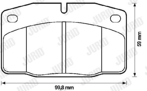 JURID 571276D Brake pad set, disc brake
