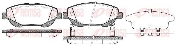 REMSA 1453.02 Brake pad set, disc brake
