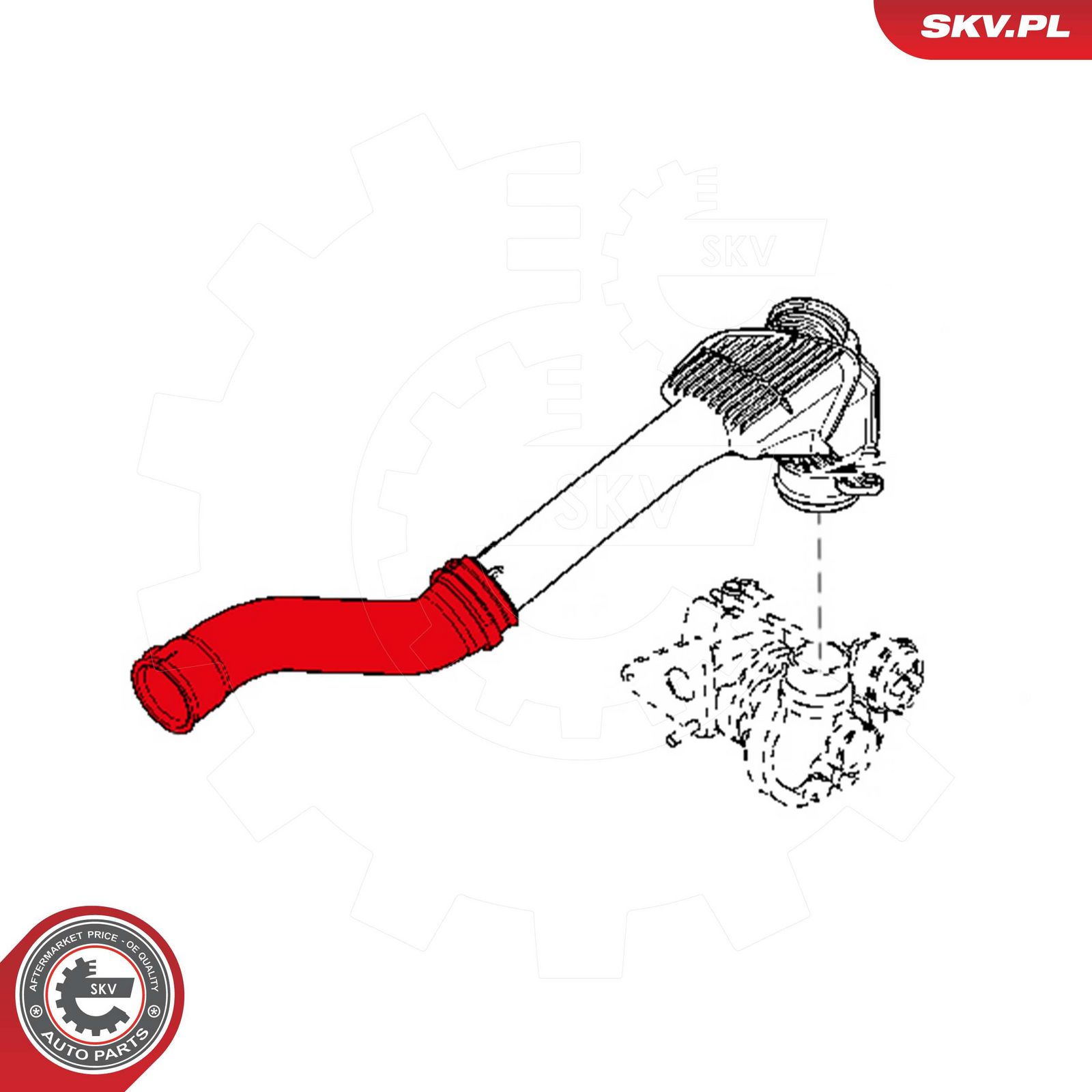 ESEN SKV 24SKV862 Charge air hose