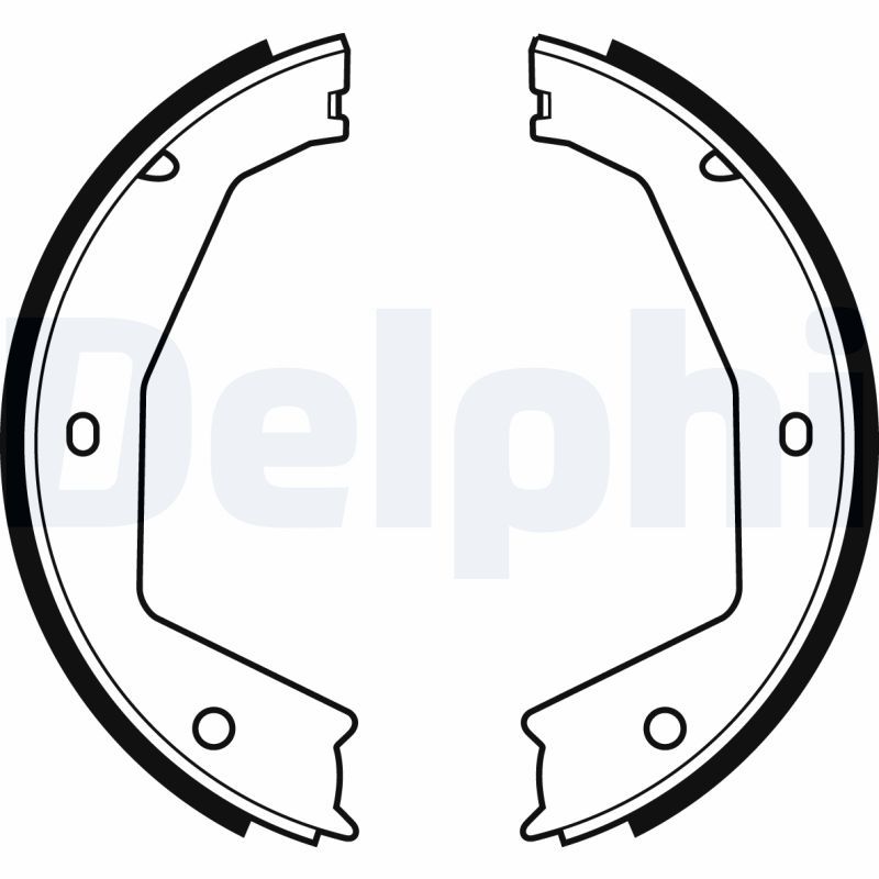 DELPHI LS1954 Brake shoe set, parking brake