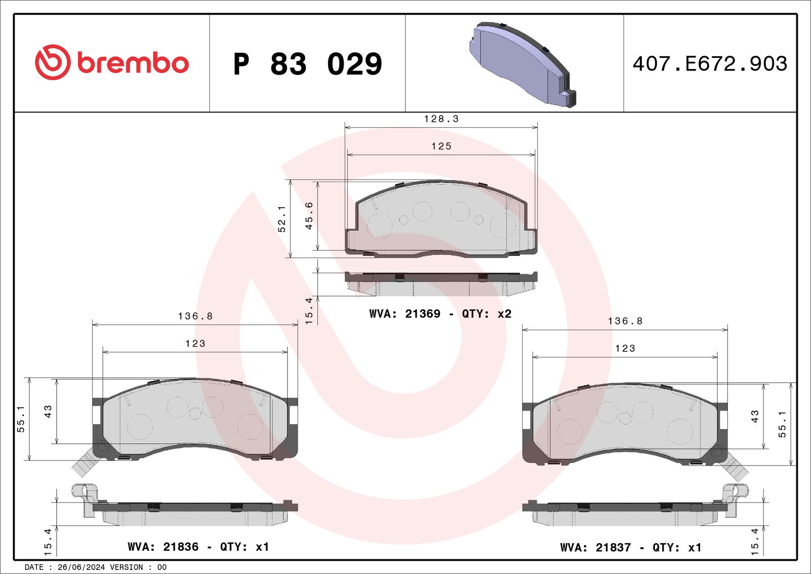 Brake Pad Set, disc brake-1