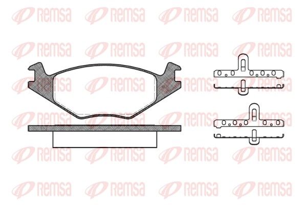 REMSA 0171.20 Brake pad set, disc brake