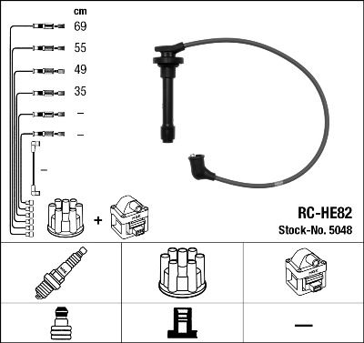 NGK 5048 Ignition cable kit