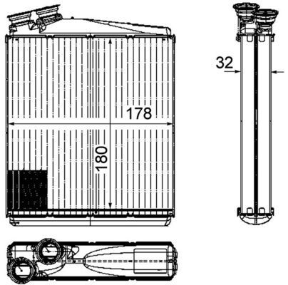 MAHLE AH 192 000P Heat exchanger, interior heating