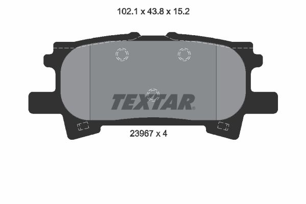 TEXTAR 2396701 Brake pad set, disc brake